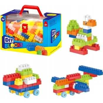 ostatní stavebnice KONSTRUKČNÍ SADA V KUFRU VELKÉ BEZPEČNOSTNÍ STAVEBNICE PLASTOVÉ 220 dílů