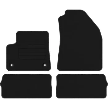 autokoberec Koberce Edecor velurové 4 ks