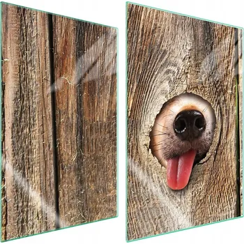 Obraz Skleněná ochranná deska na sporák 2x35x52 Dřevo