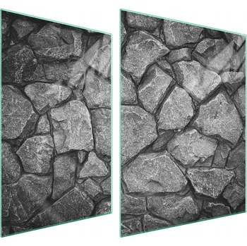 Obraz Skleněná ochranná deska na sporák 70x52 Kámen