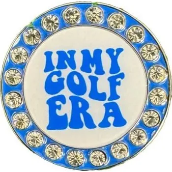 Magnetické golfové markovátko s krystaly - Golf Era modrý