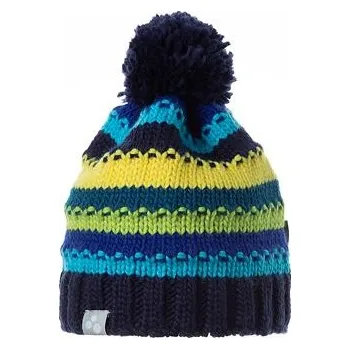 Čepice Dětská zimní pletená čepice Huppa Pat navy obvod hlavy 50-54 cm