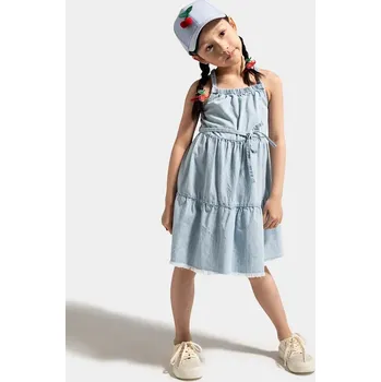 Dámské šaty Šaty Coccodrillo modrá barva, midi, HOLIDAY SPLASH GIRL KIDS WC5128302HGK 50X, vel. 98