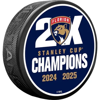 Puk Fanatics Puk Florida Panthers NHL 2025 Stanley Cup Champions Two-Time Stanley Cup Champions Puck