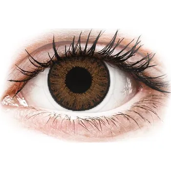 Kontaktní čočky TopVue Color - dioptrické jednodenní (10 čoček) Brown 608223_13861982