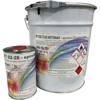 barva na beton ColorCity EP 02 BETONAX EPOXIDOVÁ DVOUSLOŽKOVÁ BARVA NA BETON Barva: bílá 0100, Balení: 1,1 kg (složka A 1 kg + složka B 0,1 kg)