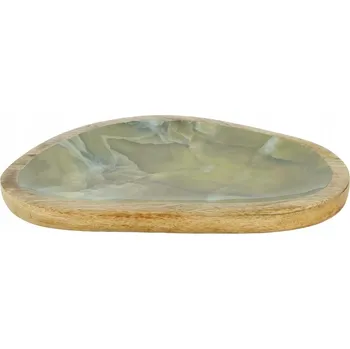 Talíř TALÍŘ Z MANGOVÉHO DŘEVA podnos dekorativní 28 cm