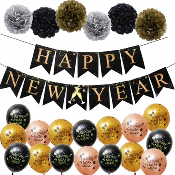 Balónek SADA BALÓNKŮ NA SILVESTRA VELKÉ BALÓNKY SILVESTR