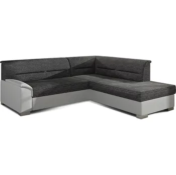 Sedací souprava Rohová rozkládací sedací souprava BERGEN 208 cm Berlin 02/Soft 17 tmavě šedá pravá