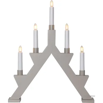 Svícen STAR TRADING Elektrický svícen Zack Beige