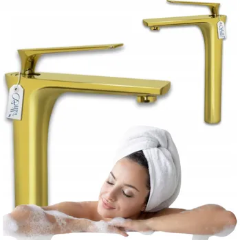 Vodovodní baterie Stojánková umyvadlová baterie Silla zlatá