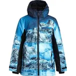 Juniorská lyžařská bunda Huppa Rainer navy pattern / black velikost 152