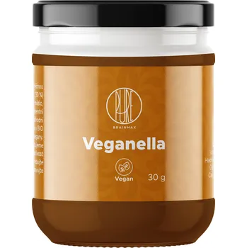 BrainMax Pure BrainMax Pure® Veganella, Lískooříškový krém s mléčnou čokoládou, 30 g Veganský krém z lískových oříšků s bílou čokoládou