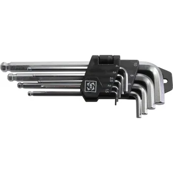 Klíč Slovakia Trend klíče zástrčné Inbus 1,5 - 10 mm, prodloužené s koulí, sada 9 dílů - 112-2310225