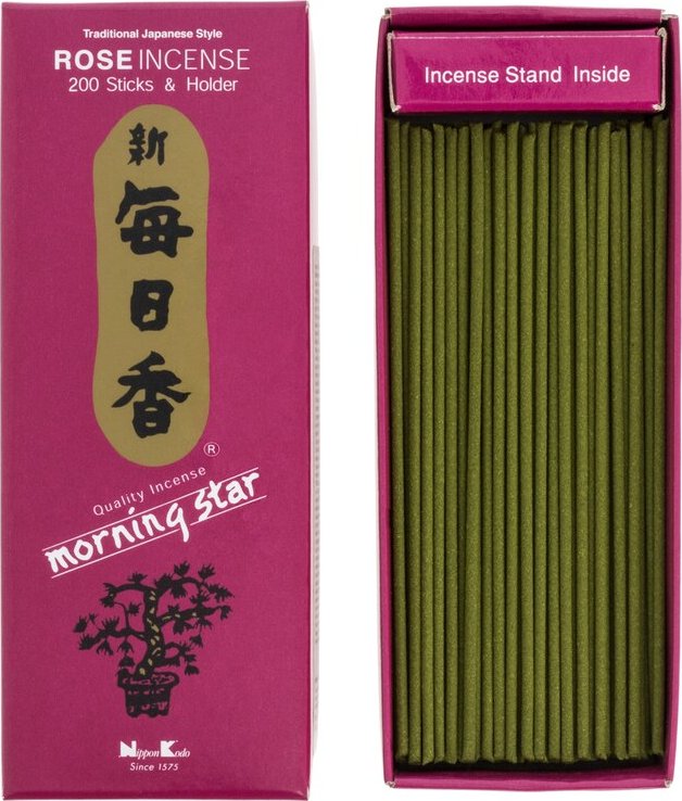 Nippon Kodo Vonné tyčinky Morning Star Rose, 200 ks