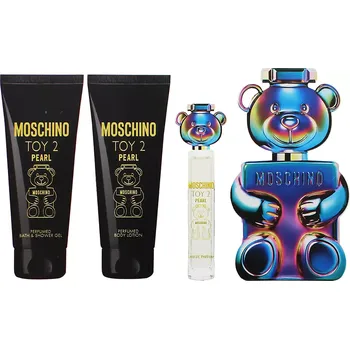Kosmetická sada Moschino Toy 2 Pearl dárková sada unisex parfémovaná voda 100 ml + tělové mléko 100 ml + sprchový gel 100 ml + parfémovaná voda 10 ml