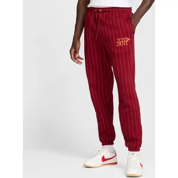 Pánské kalhoty Pánské Kalhoty NIKE M NK CLUB BB CUFF PANT JDI AOP HJ2214-677 – Červená M