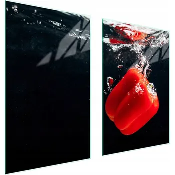 Obraz Skleněná ochranná deska na sporák 65x52 Paprika