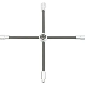Ruční nářadí Triumf klíč křížový na kola skládací 17-19-21 mm -1/2" čtyřhran, s kluzným kloubem - 100-03307