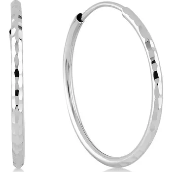 Náušnice Lillian Vassago Kruhové náušnice z bílého zlata 2,8 cm LLV06-GER338