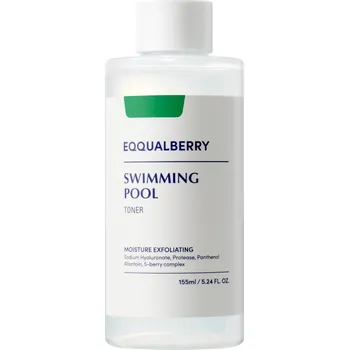 Přípravek na čištění pleti a oči EQQUALBERRY Swimming Pool Toner (155ml) hydratační a exfoliační pleťové tonikum