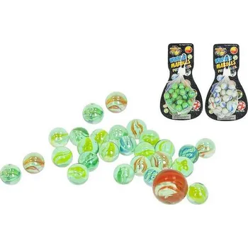 Hračka pro nejmenší Kuličky skleněné 24ks +1ks