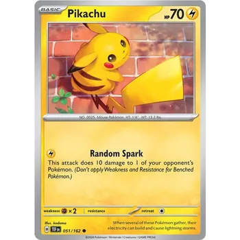 Sběratelská karetní hra Pikachu 051/162 - Temporal Forces Typ karty: Reverse Holo