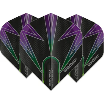 Šipka Letky na šipky Winmau Prism Alpha standard černá a fialová
