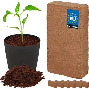 Substrát Kokosové brikety pro pěstování rostlin 7 l sada 6 ks. - 7 litrů \ 6 kostky