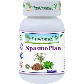 Planet Ayurveda Spasmo Plan - Svalové křeče, Spazmy - 500 mg, 60 kapslí