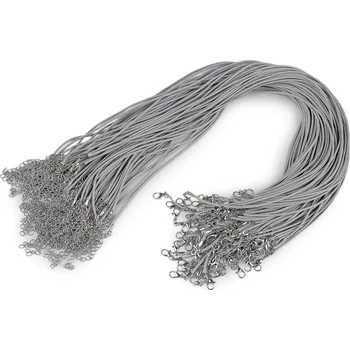 Splétaná šňůrka s karabinkou délka 45 cm