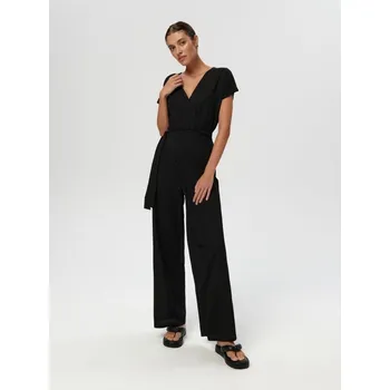 Dámský overall Sinsay - Overal s ozdobným vázáním - černá - 4237F-99X - 4237F-99X-XXS