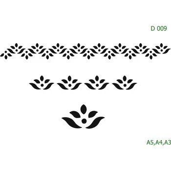 Šablona D 009 - A4 , Nelepící folie