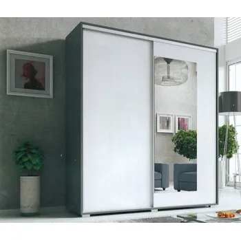 Pohovka Promax Šatní skříň s posuvnými dveřmi Viva - 180 cm Barevné provedení: korpus dub Sonoma + dveře dub Sonoma