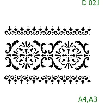 Šablona D 021 - A3 , Nelepící folie