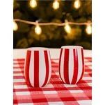 Sinsay - Sada 2 sklenic - červená - 340GI-33X - 340GI-33X-ONE