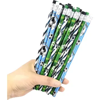 Grafitová tužka Fotbalové tužky s gumou 12 ks