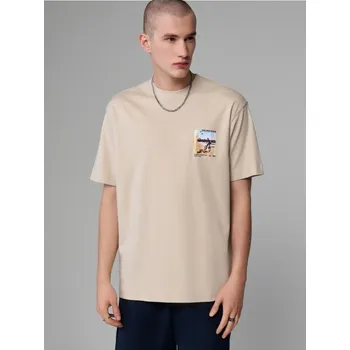 Oblečení a móda Tričko s&nbsp;potiskem - XXL - House - béžová - 002GV-08X