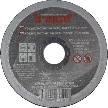 Řezný kotouč Triumf kotouč řezný na ocel 115 x 1,0 mm - 100-04784