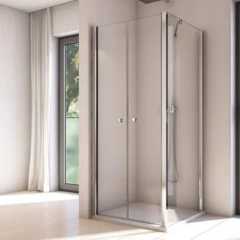 Ronal SOLINO SOL2+SOLT2 sprchový kout obdelníkový 80x90 cm Profil: Aluchrom, Sklo: Screen 87, Rozměr: 80x90 cm