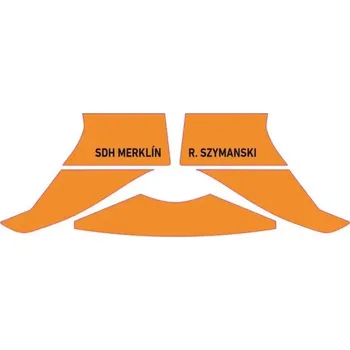 Pracovní přilba Rosenbauer reflexní polep 3M pro přilbu HEROS Titan s potiskem Barva polepu na přilbu: Oranžová Polep na přilbu :Jméno a Příjmení, název jednotky sborů