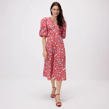 Dámské šaty Reserved - Midi šaty - vícebarevná - 745II-MLC - 745II-MLC-XL