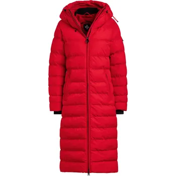 Dámský kabát Wellensteyn Dámský Prošívaný Kabát Cordoba Long, červená, 36