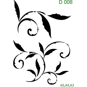 Šablona D 008 - A5 , Nelepící folie