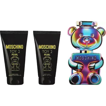 Kosmetická sada Moschino Toy 2 Pearl dárková sada unisex parfémovaná voda 50 ml + tělové mléko 50 ml + sprchový gel 50 ml