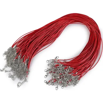 Splétaná šňůrka s karabinkou délka 45 cm