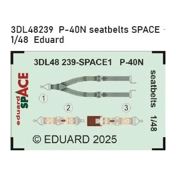 Plastikový model Eduard 1/48 P-40N seatbelts SPACE (EDUARD)