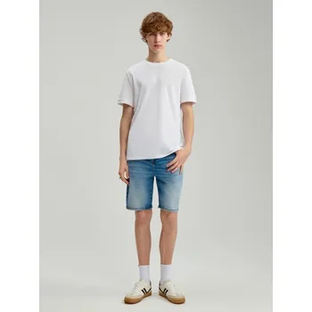 Pánské kalhoty Džínové kraťasy - 29 - House - modrý - 657EX-55J