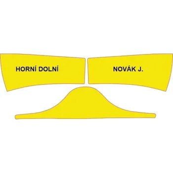 DRÄGER reflexní polep 3M pro přilbu HPS 7000 s potiskem Barva polepu na přilbu: Oranžová