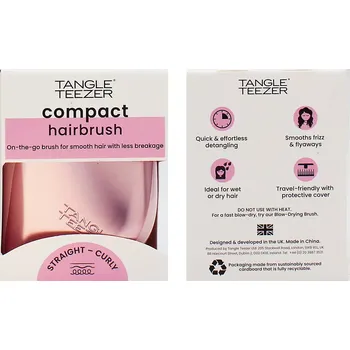 kartáč na vlasy Tangle Teezer The Compact Styler kartáč na vlasy Pink Matte Chrome